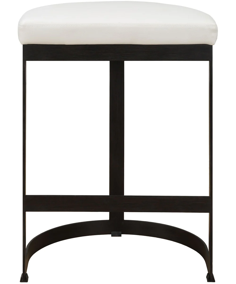 Ivanna White Counter Stool - Image 4