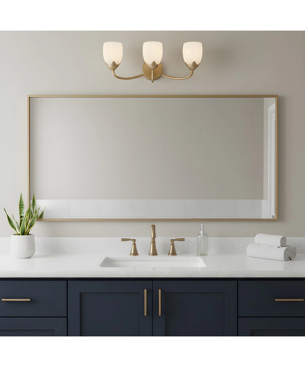 Jacobs 3-light Bath Light Bronze Gold - Image 3
