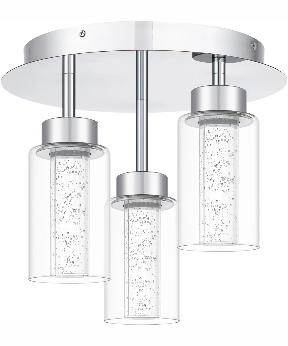 Jade Medium Flush Mount Polished Chrome - Image 3