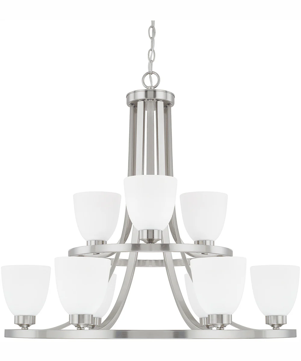 Jameson 9-Light Chandelier Brushed Nickel