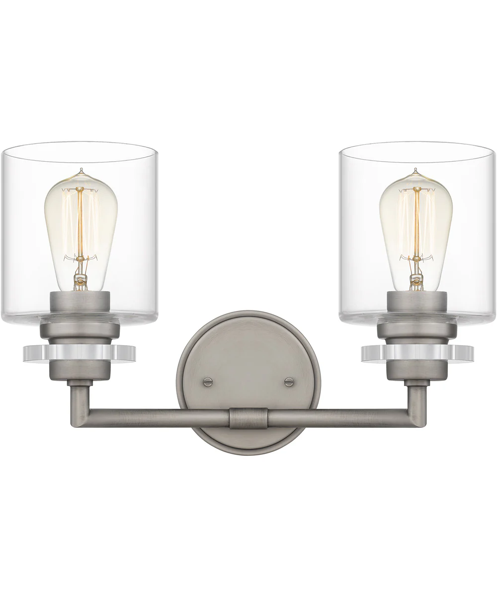 Jaspar Medium 2-light Bath Light Antique Nickel - Image 2