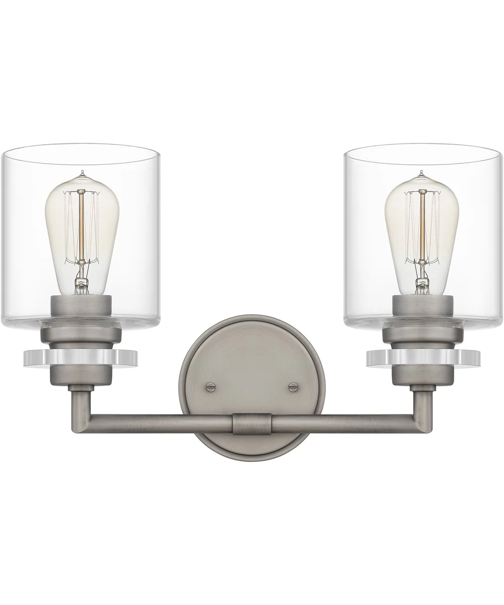 Jaspar Medium 2-light Bath Light Antique Nickel - Image 3
