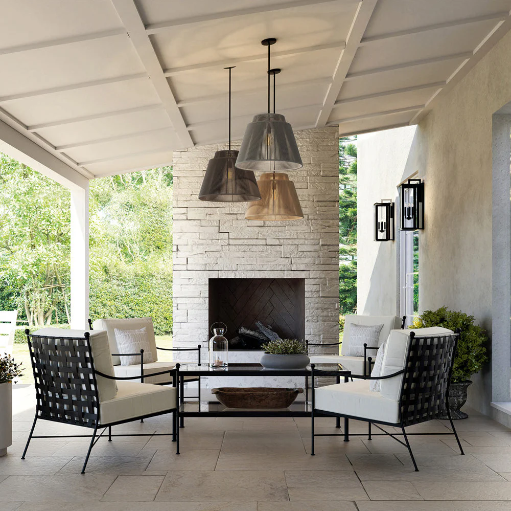 Jasper 1-Light Outdoor Hanging-Lantern Sienna and Black - Image 5