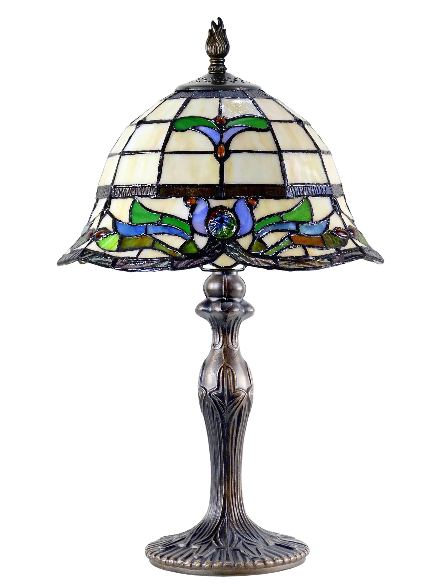 Jassmyne 18.5 Inch  Tall Handmade Tiffany Table Lamp - Image 5