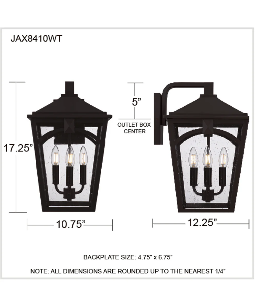 Jaxon 4-light Outdoor Wall Light Western Bronze - Image 4