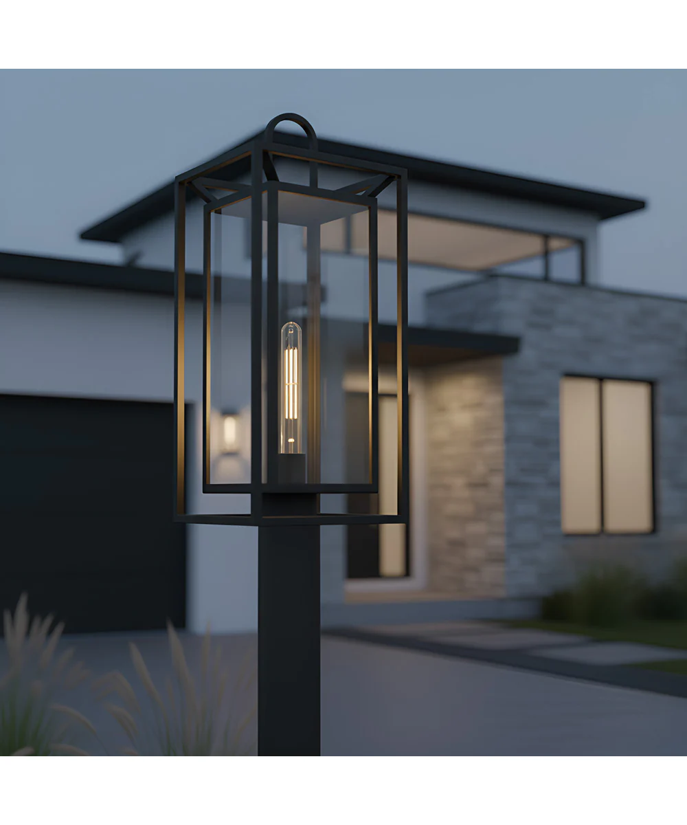 Jayce 1-light Outdoor Post Light Matte Black - Image 2