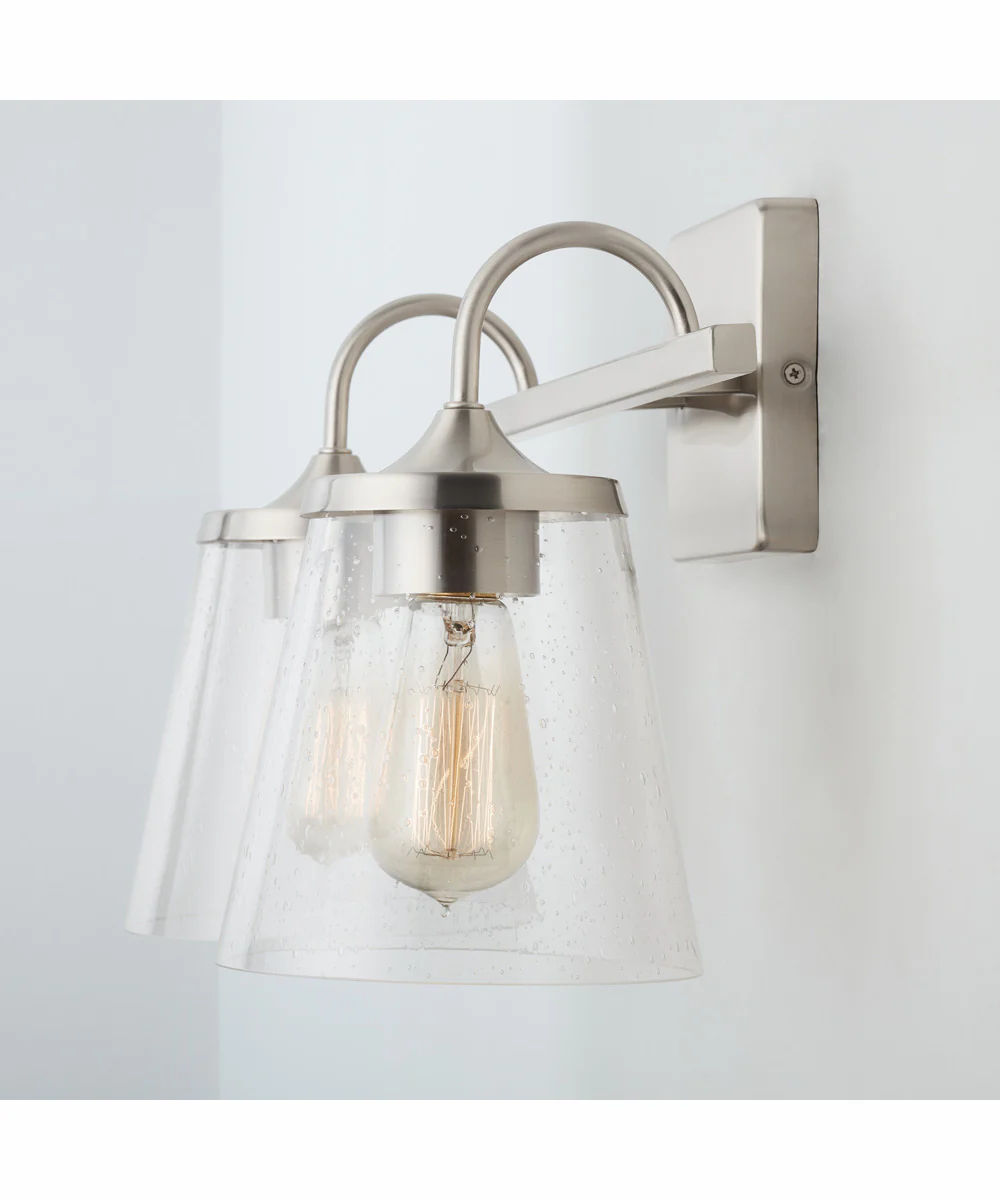 Jayne 2-Light Vanity Brushed Nickel - Image 2