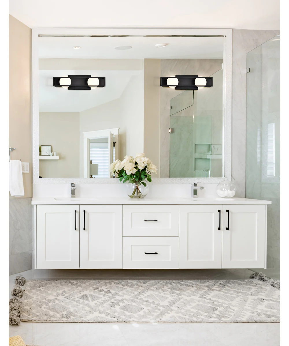 Jenkins 2-Light Vanity & Wall Matte Black - Image 2