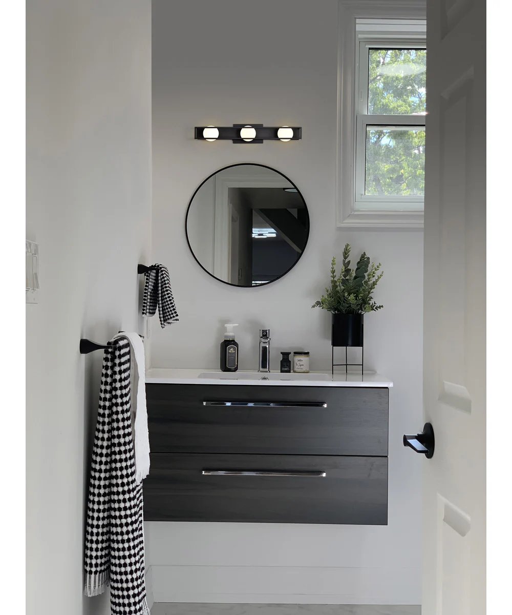 Jenkins 3-Light Vanity & Wall Matte Black - Image 2