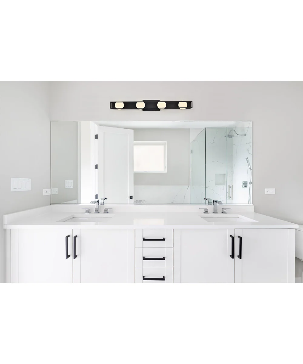 Jenkins 4-Light Vanity & Wall Matte Black - Image 2