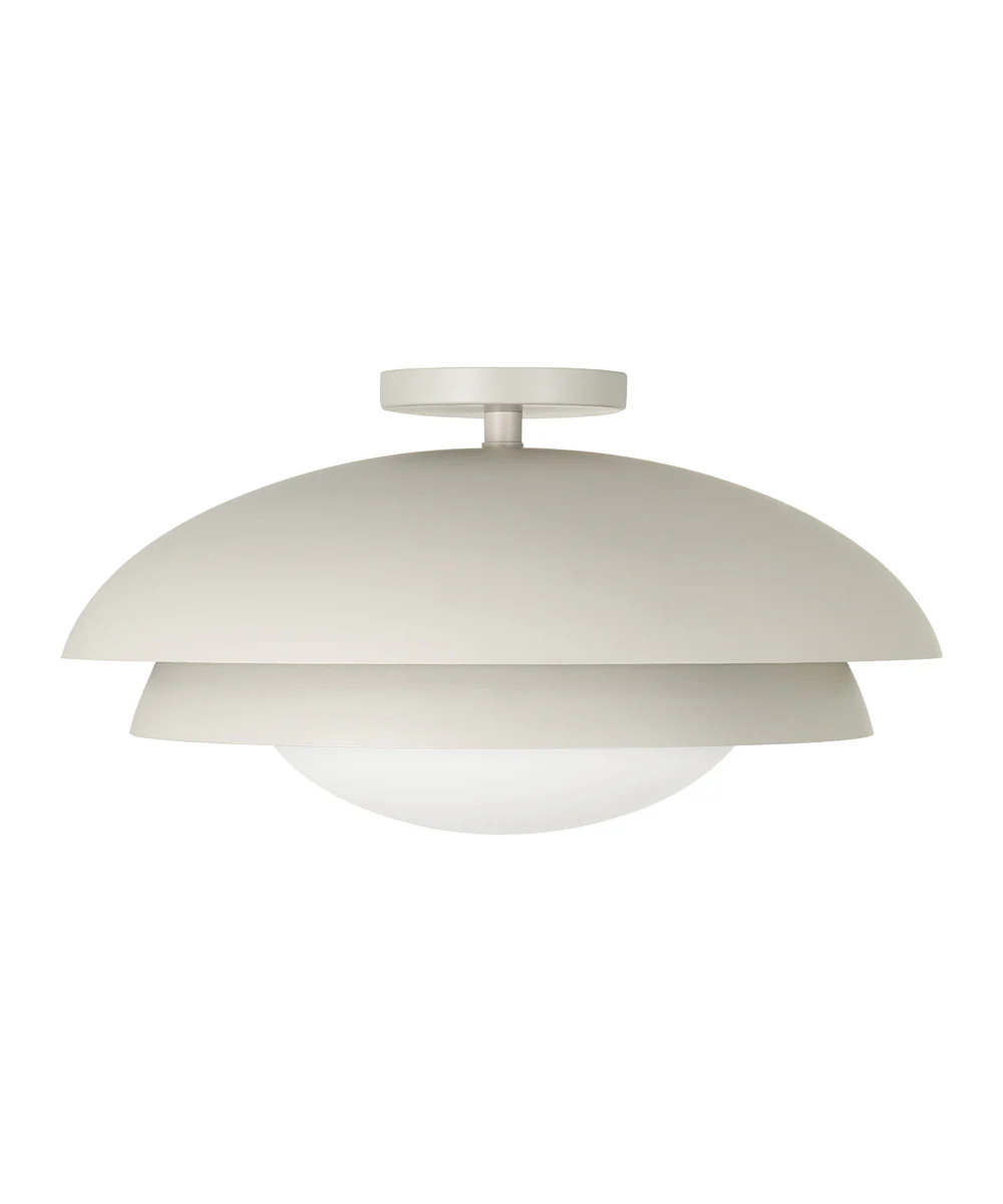 Jensen 1-Light Semi-Flush Taupe