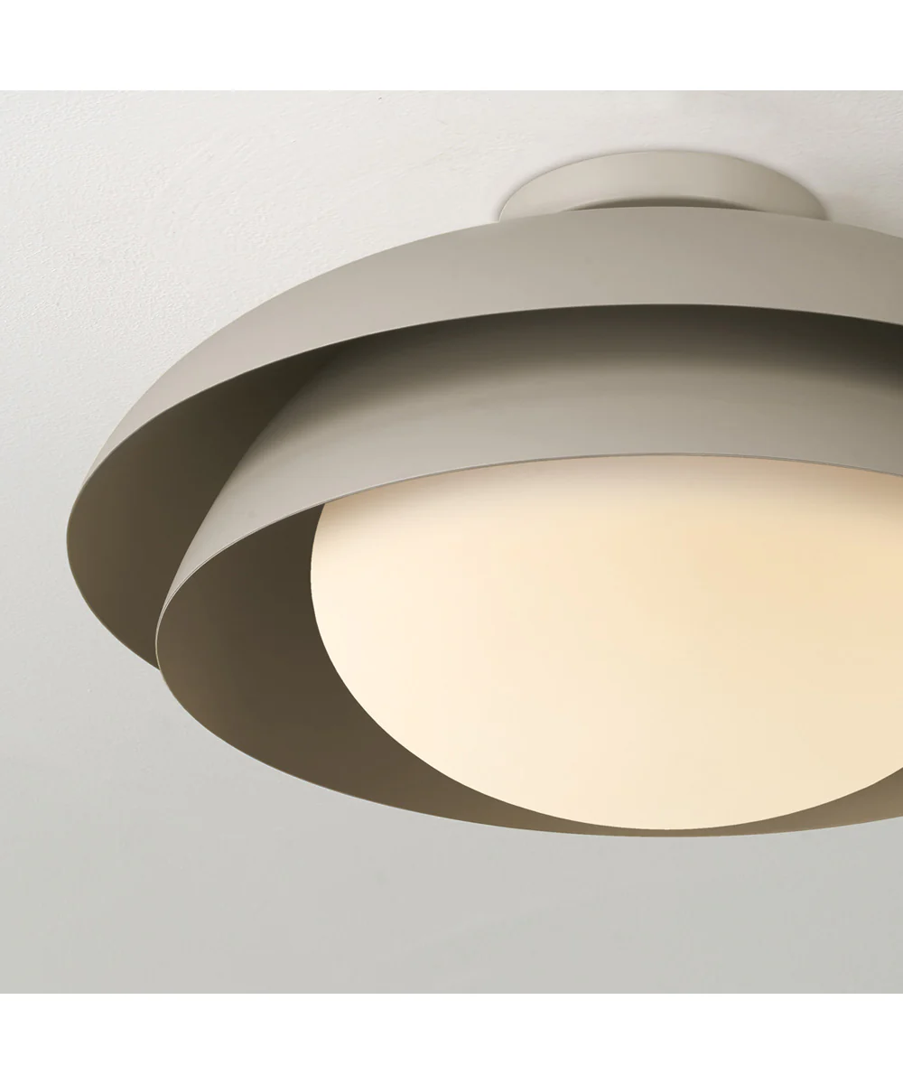 Jensen 1-Light Semi-Flush Taupe - Image 2