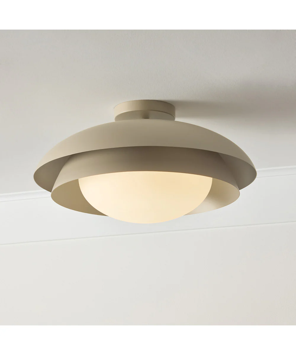 Jensen 1-Light Semi-Flush Taupe - Image 3