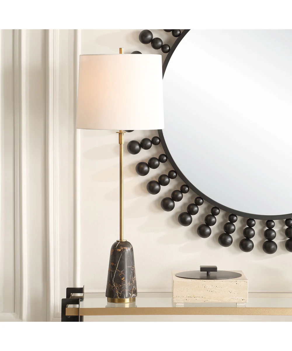 Jenson Black Marble Buffet Lamp - Image 2