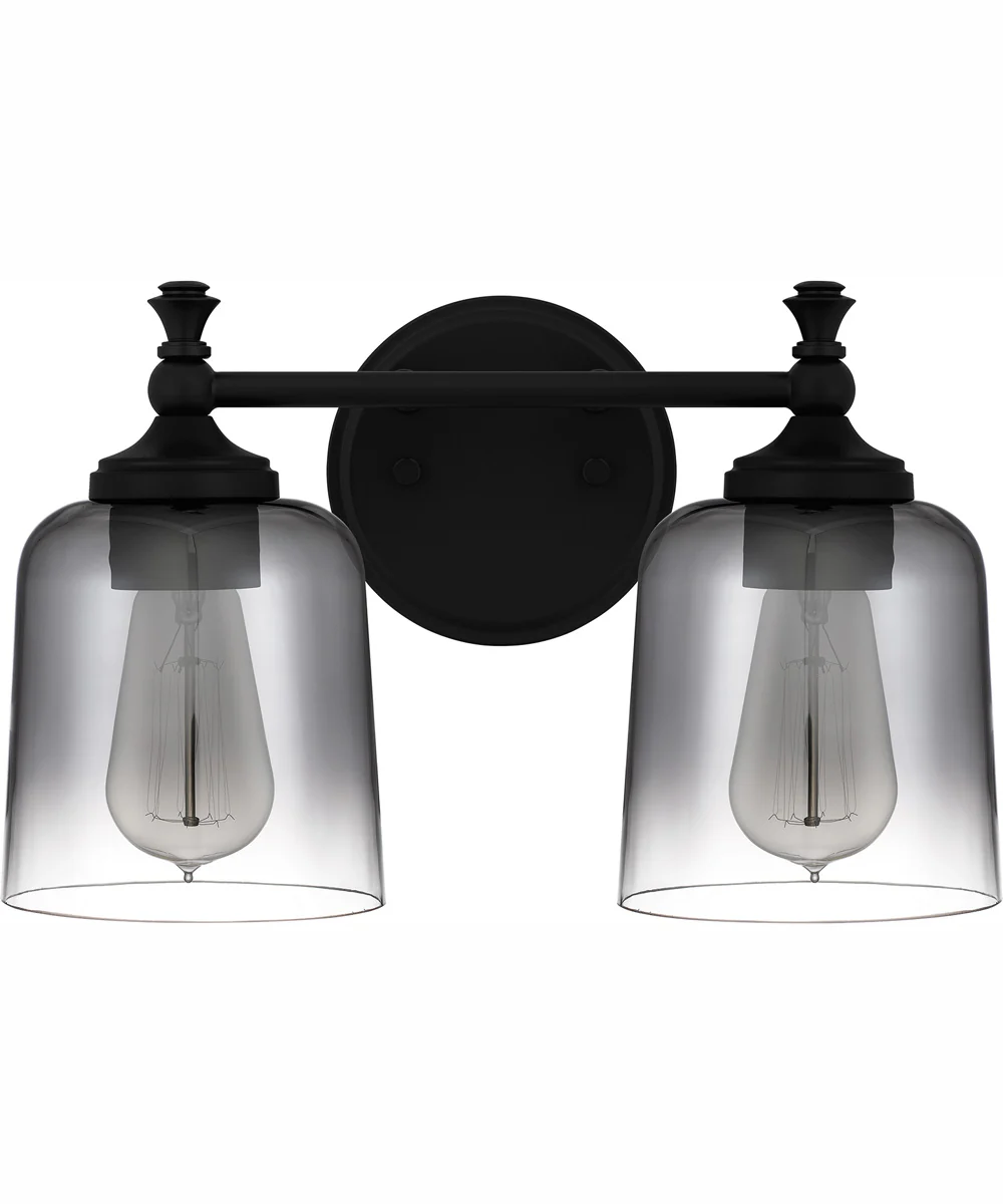 Jenson Medium 2-light Bath Light Matte Black - Image 3