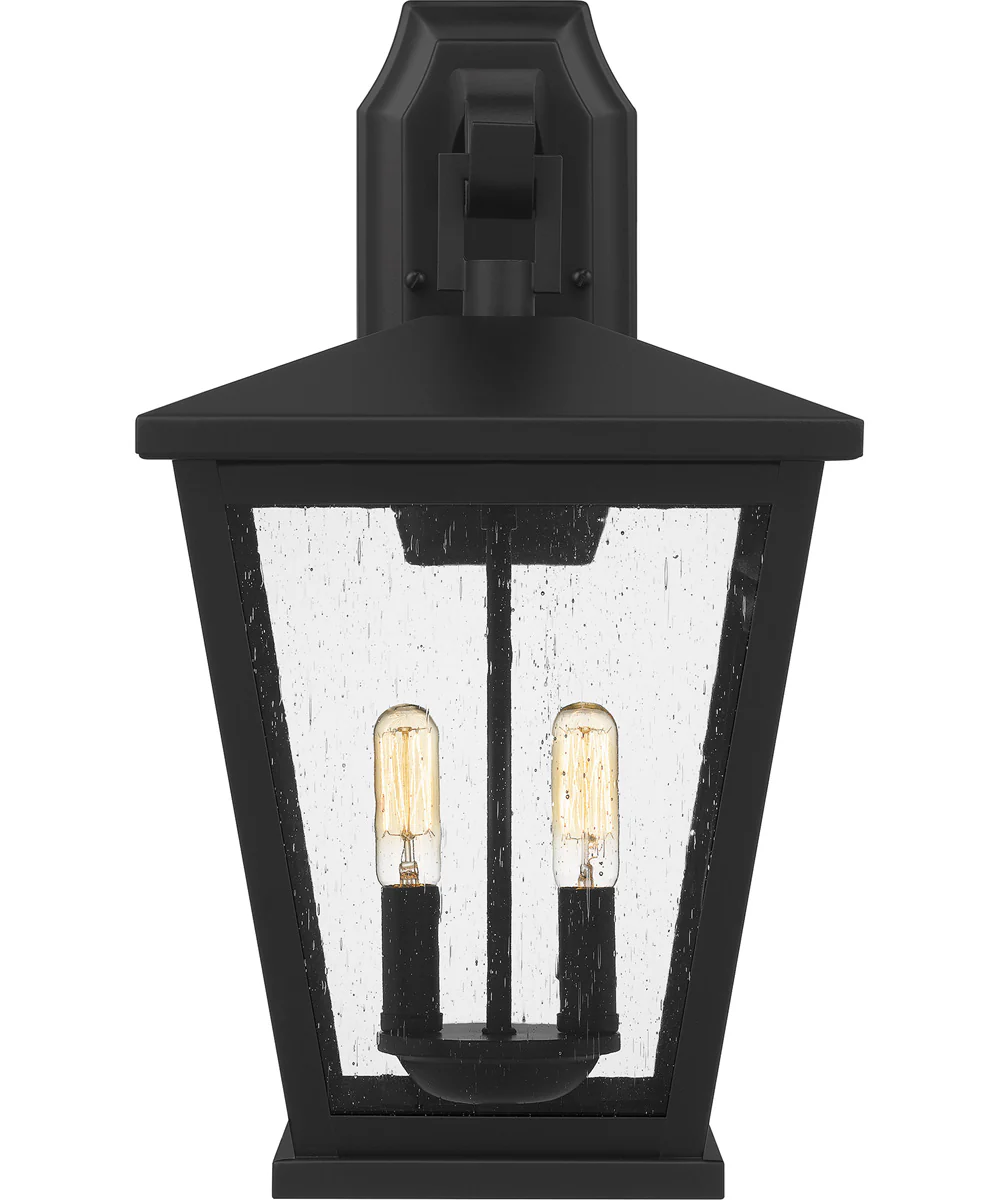 Joffrey Large 2-light Outdoor Wall Light Matte Black - Image 4