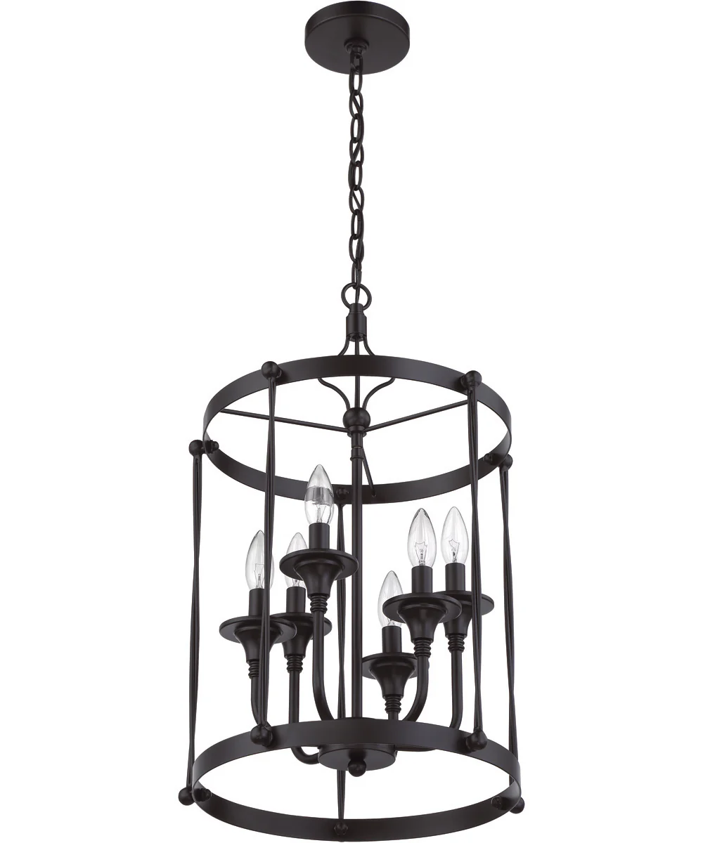 Jolenne 6-Light Foyer Flat Black - Image 3