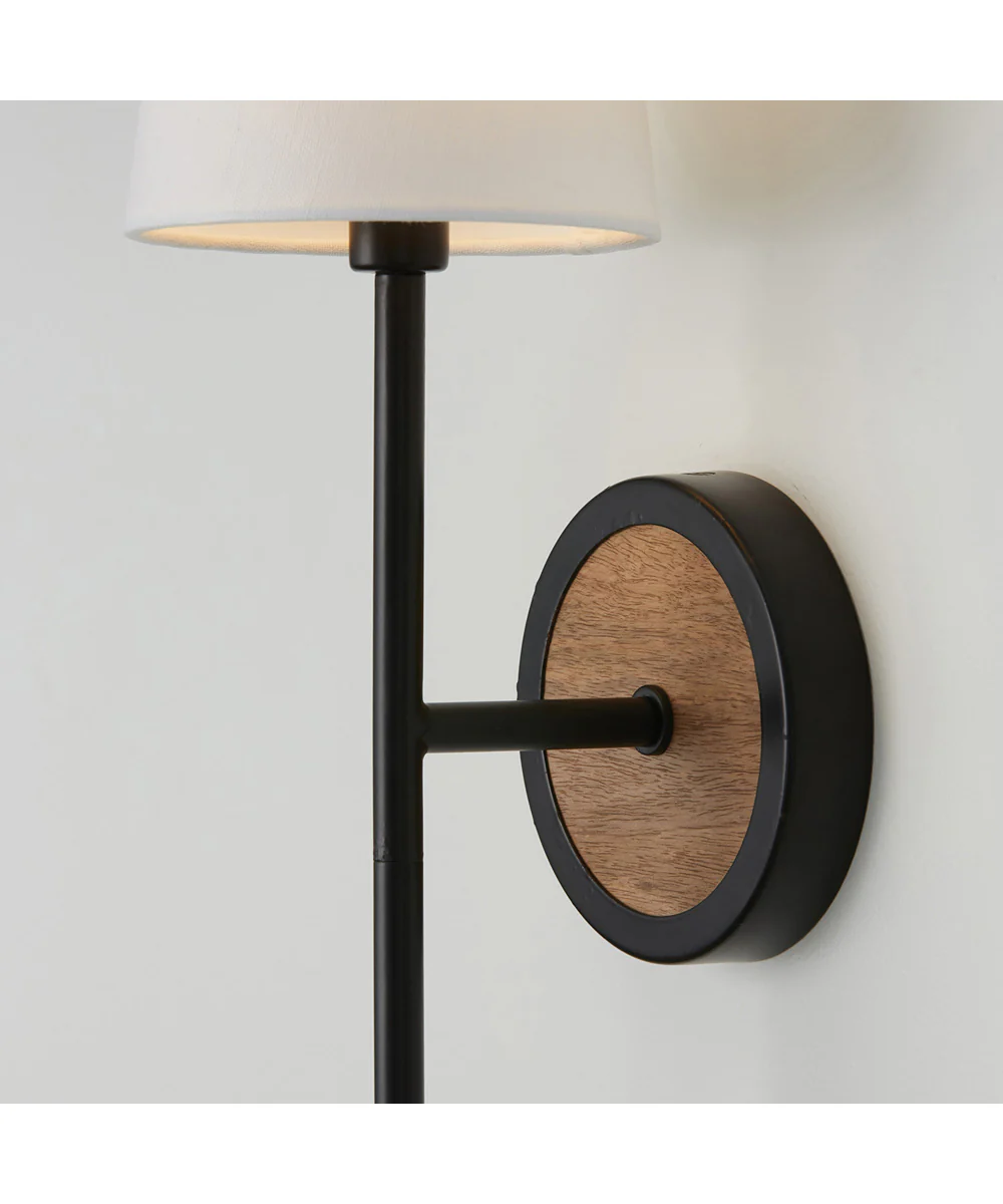 Jonah 1-Light Sconce Light Wood and Matte Black - Image 3