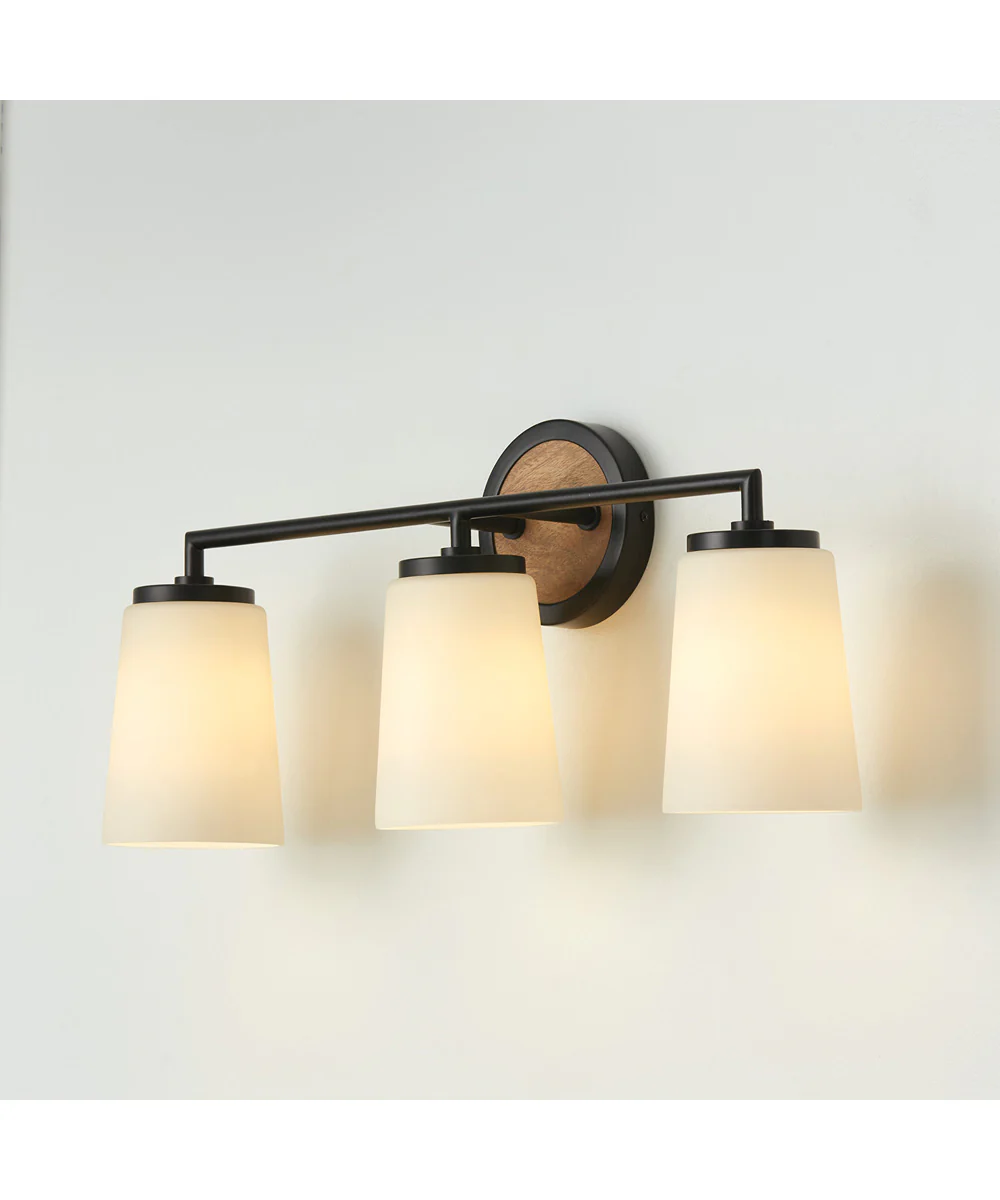 Jonah 3-Light Vanity Light Wood and Matte Black - Image 2