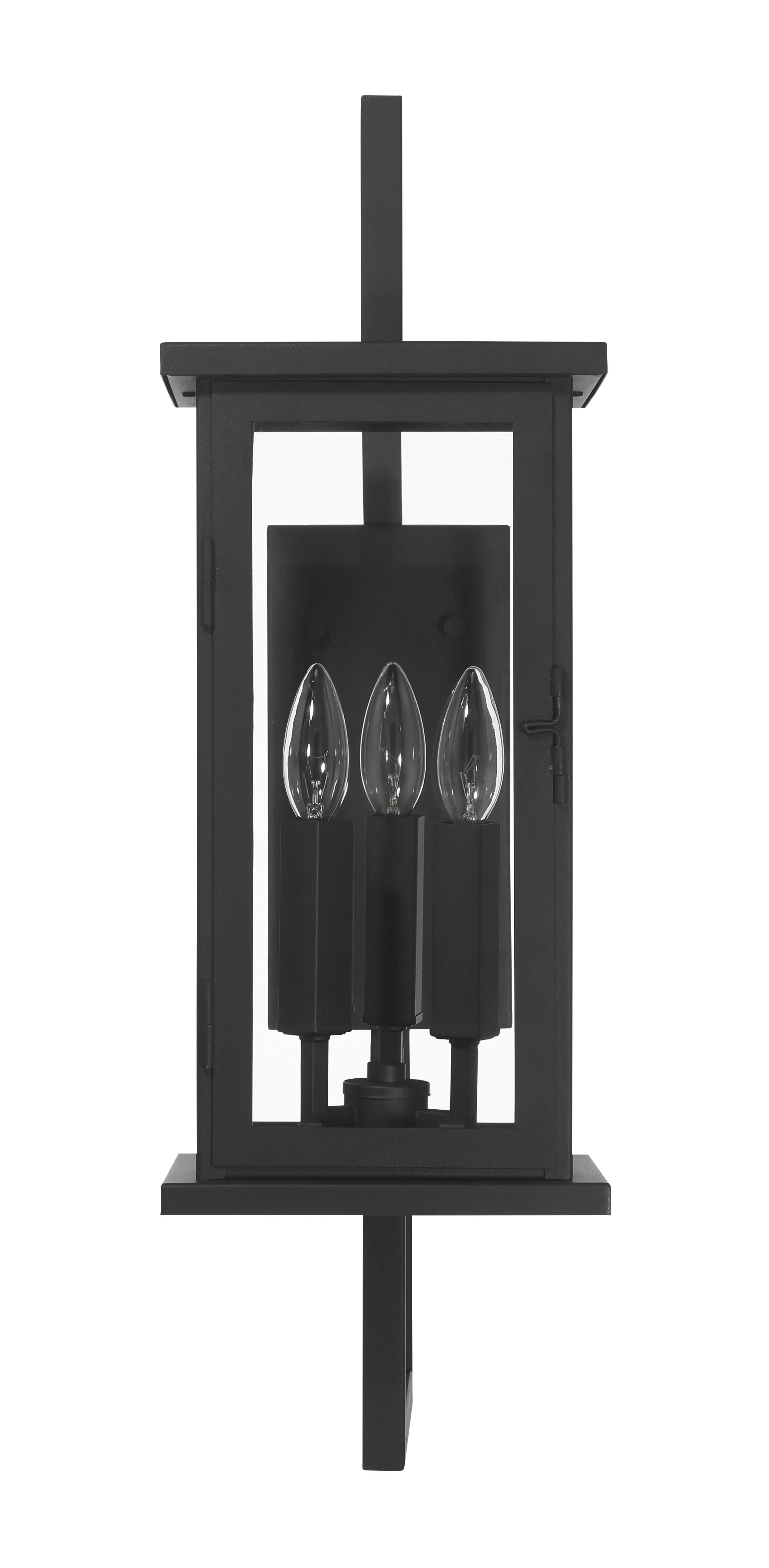 Jordan 3-Light Outdoor Lighting Textured Black