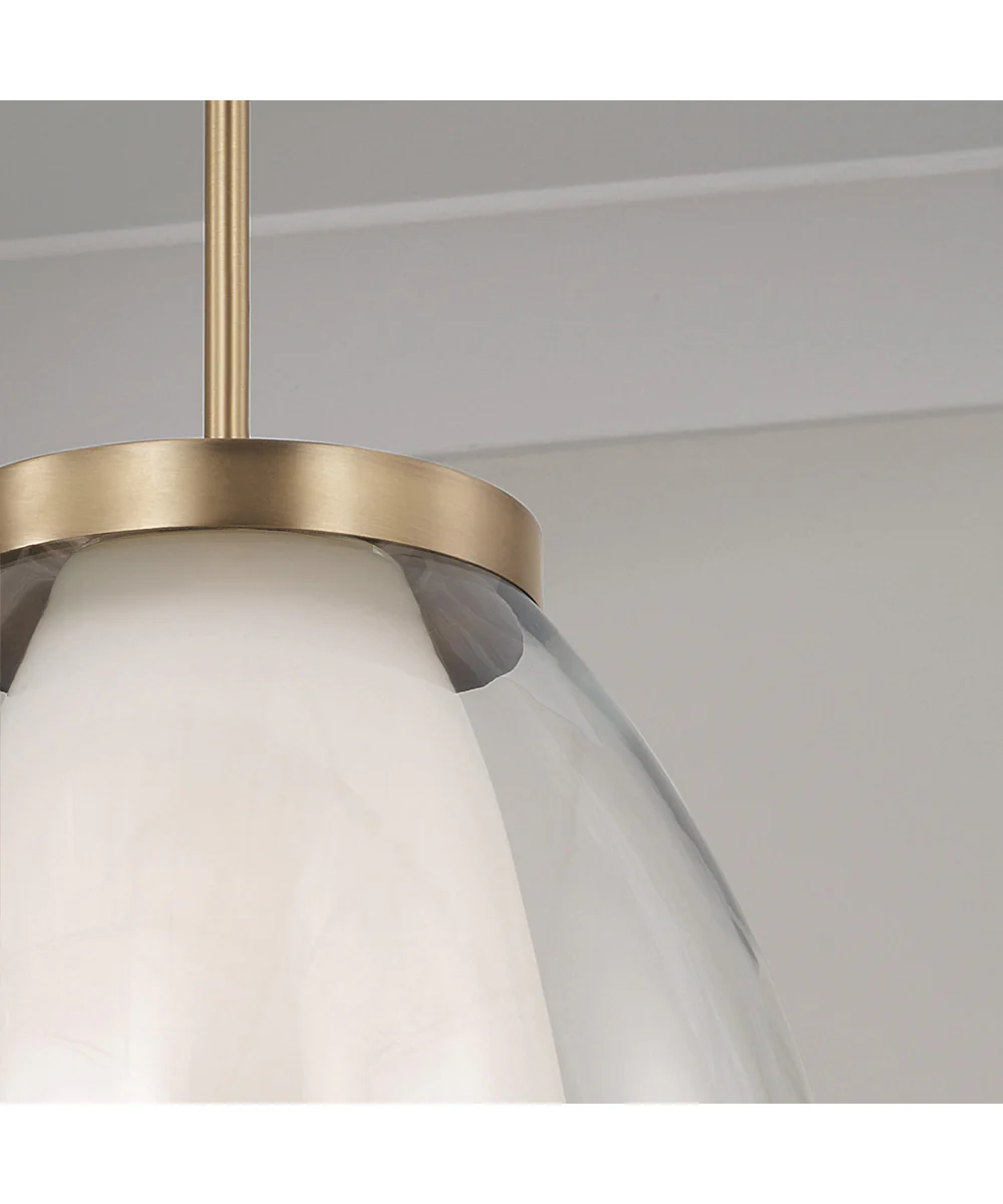 Joss 1-Light Pendant Aged Brass - Image 3