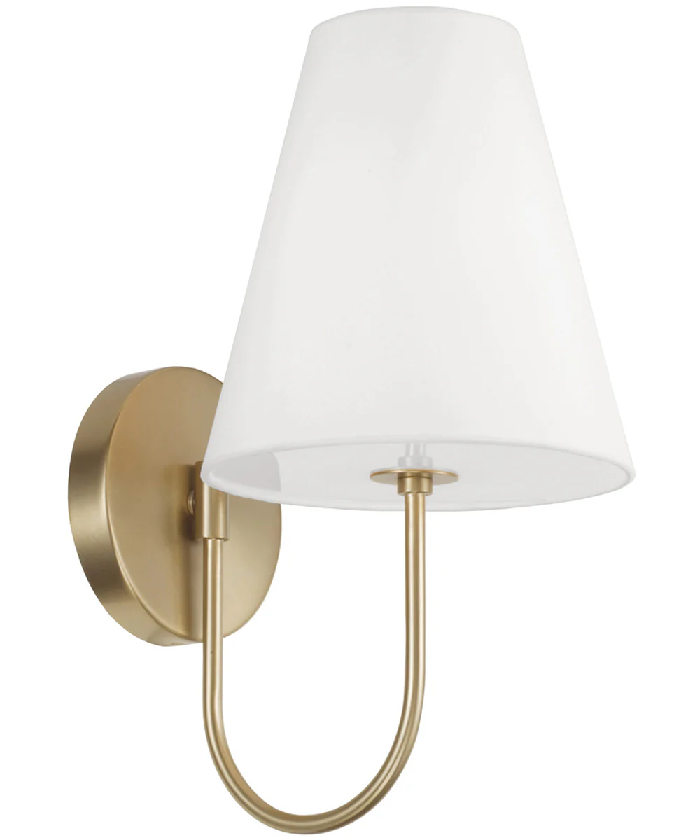 Julia 1-Light Sconce Matte Brass