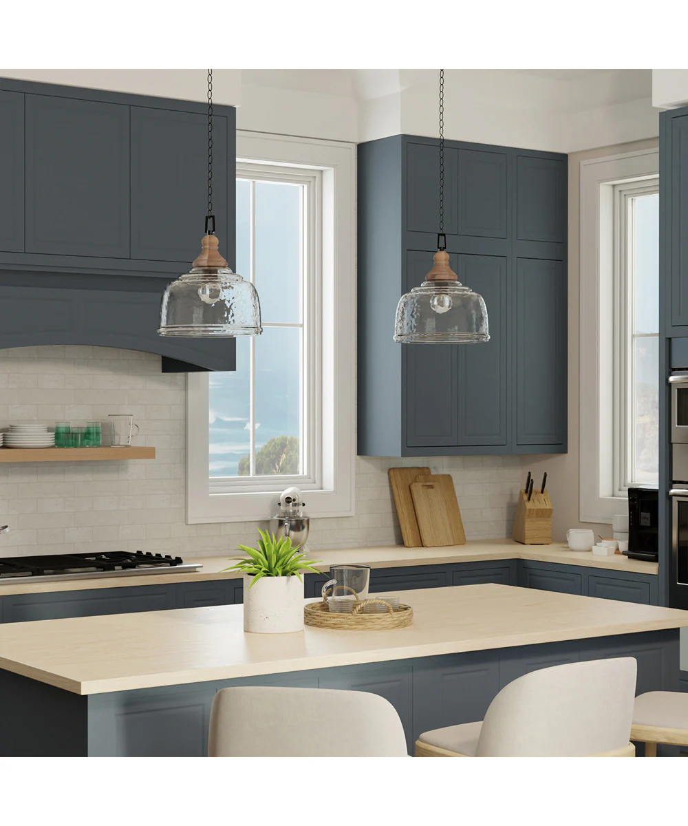 Julian 1-Light Pendant Grey Wash and Iron Silk - Image 2