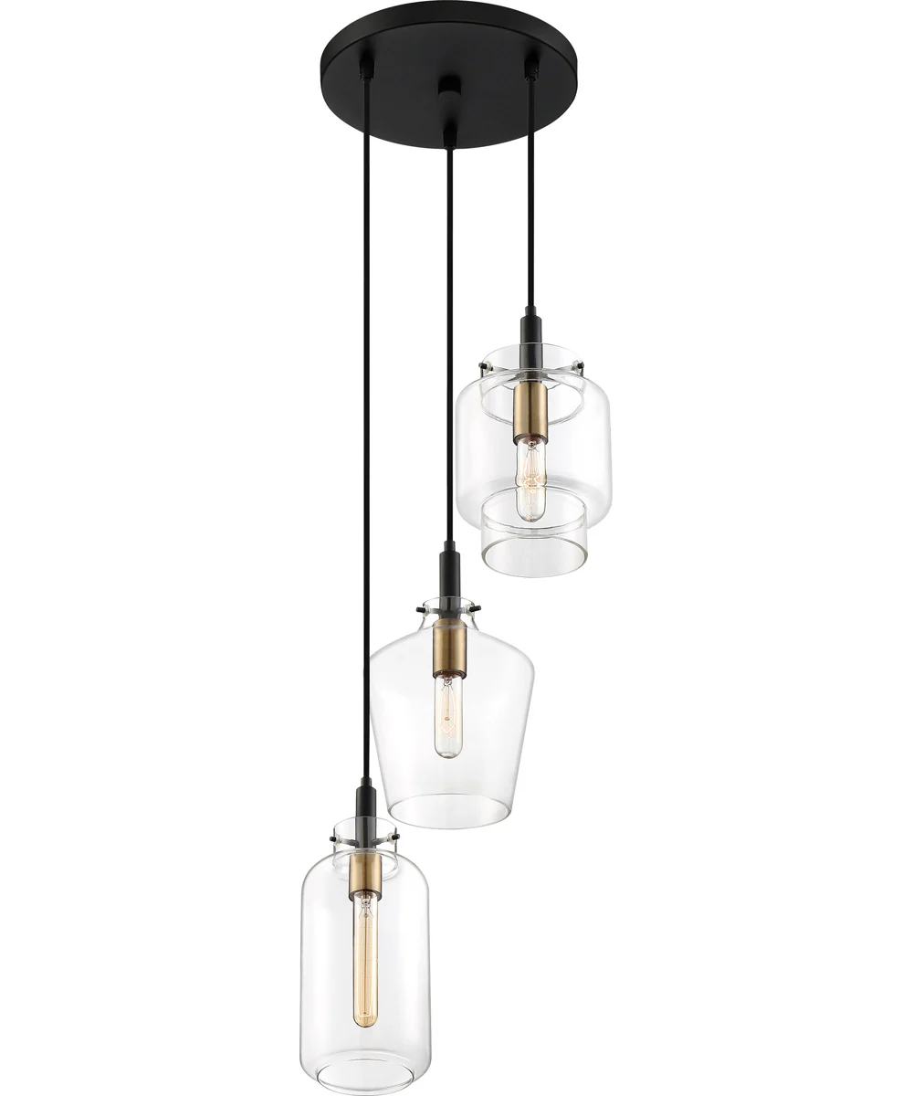 June 3-light Pendant Earth Black - Image 4