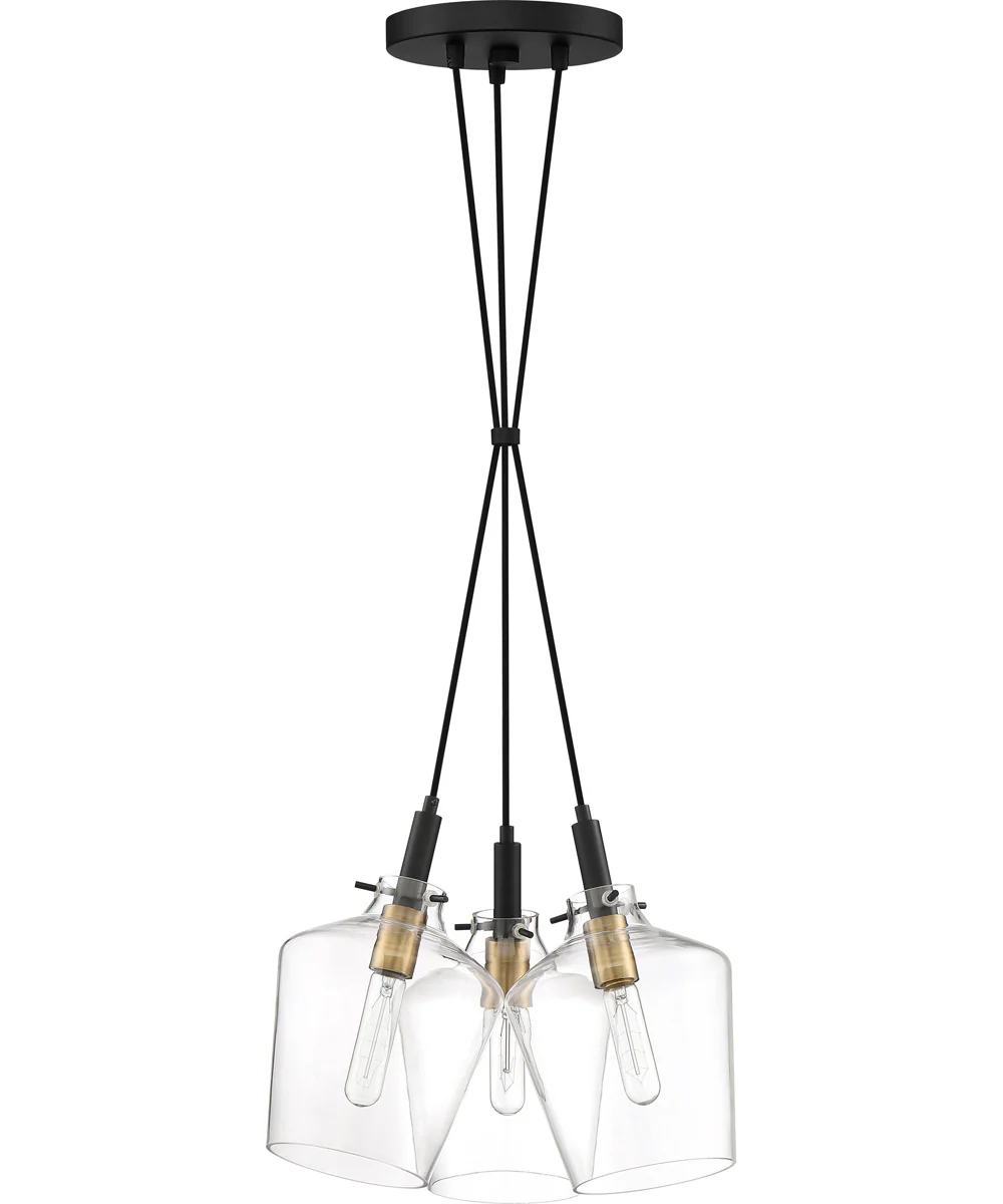 June 3-light Pendant Earth Black - Image 3