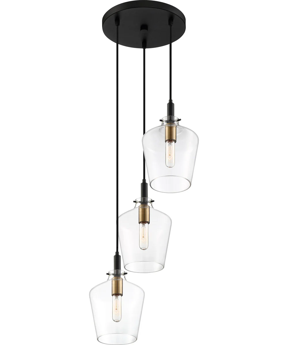 June 3-light Pendant Earth Black - Image 4
