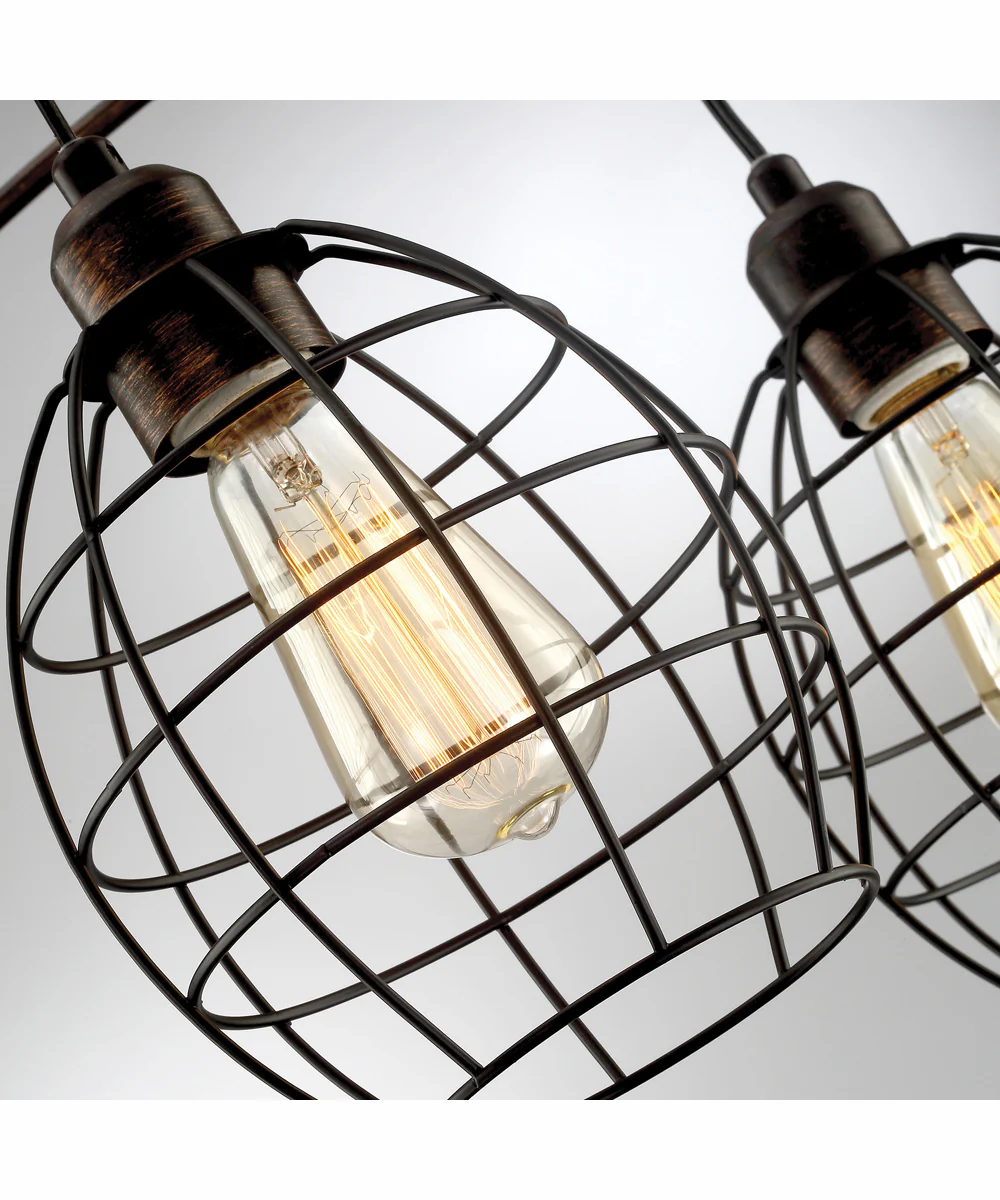 Kaden 3-Light 3-Light Arch Lamp Copper Brz/Metal Shade - Image 2