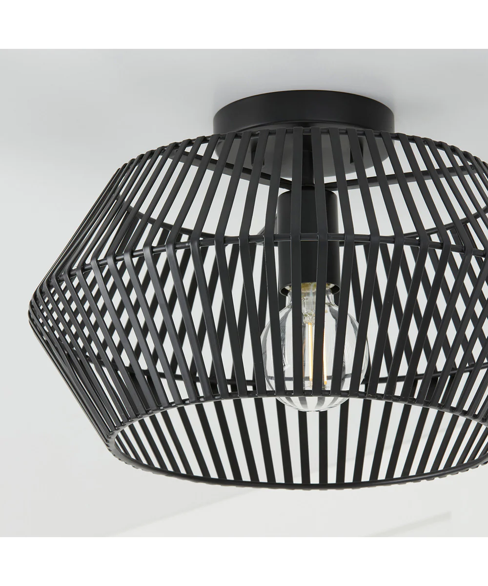 Kaiya 1-Light Semi-Flush Matte Black - Image 3