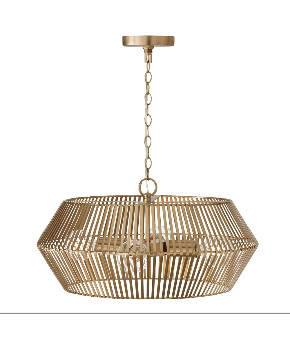 Kaiya 4-Light Pendant Matte Brass - Image 5