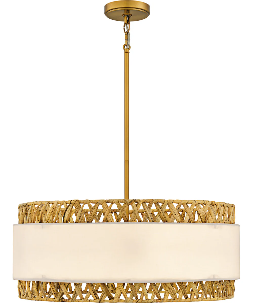 Kate Large 5-light Pendant Brushed Gold - Image 3