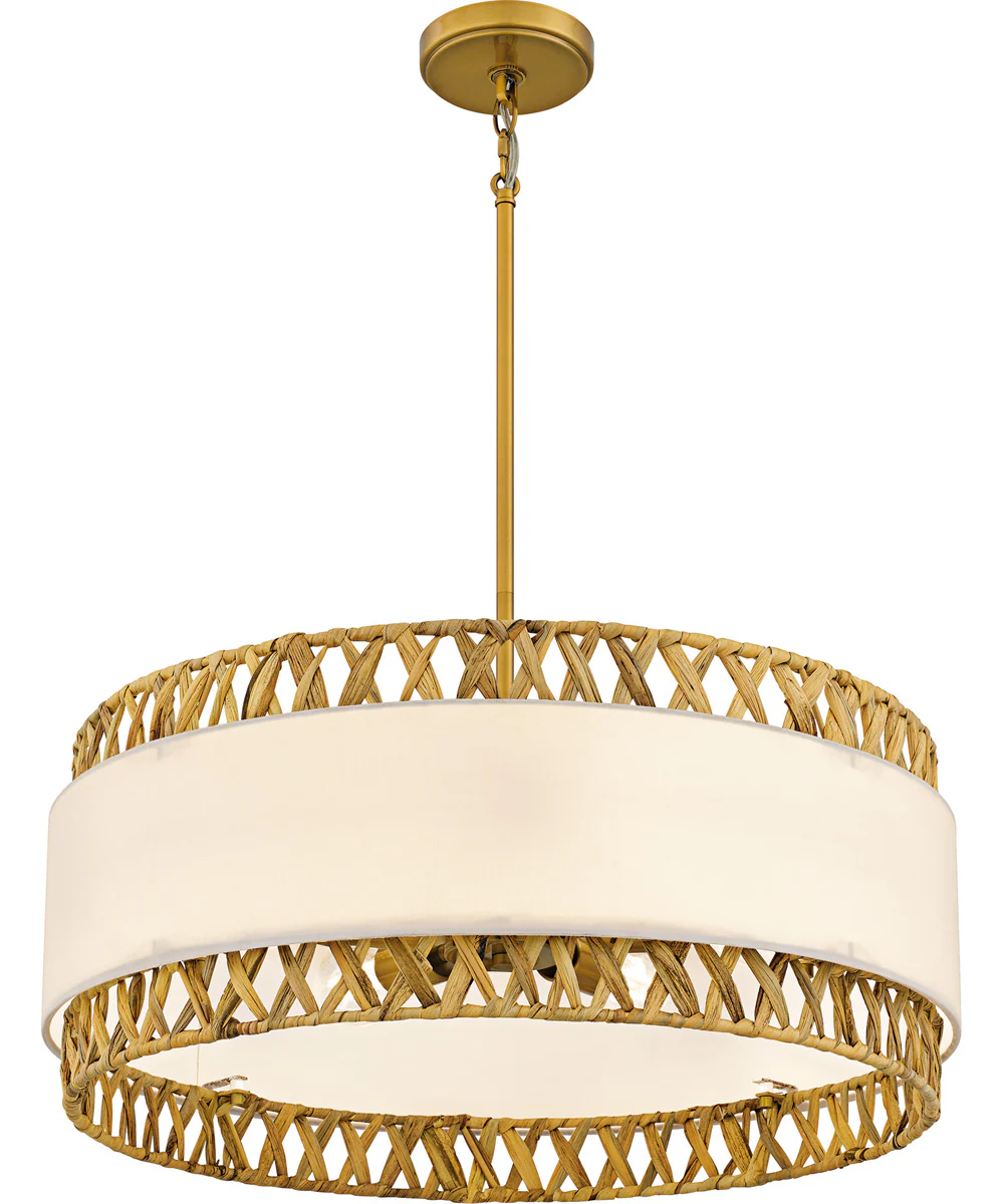 Kate Large 5-light Pendant Brushed Gold - Image 4