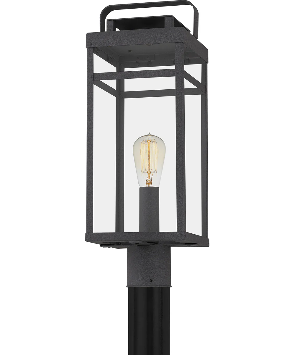 Keaton Large 1-light Outdoor Post Light  Coastal Armour Aluminum Mottled Black - Image 6