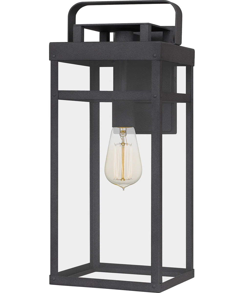 Keaton Large 1-light Outdoor Wall Light  Coastal Armour Aluminum Mottled Black - Image 2