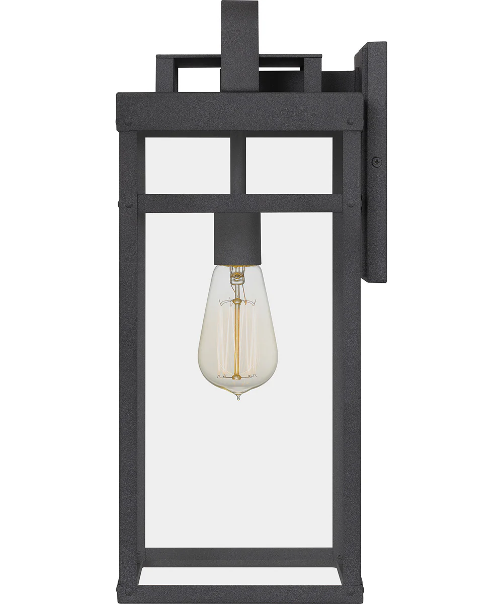 Keaton Large 1-light Outdoor Wall Light  Coastal Armour Aluminum Mottled Black - Image 5