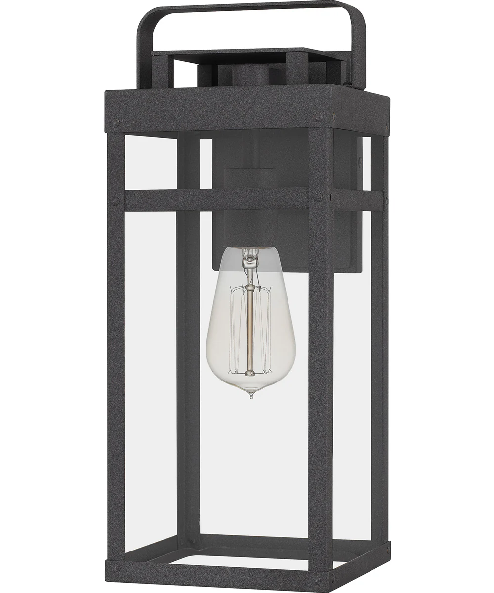 Keaton Medium 1-light Outdoor Wall Light Coastal Armour Aluminum Mottled Black - Image 3