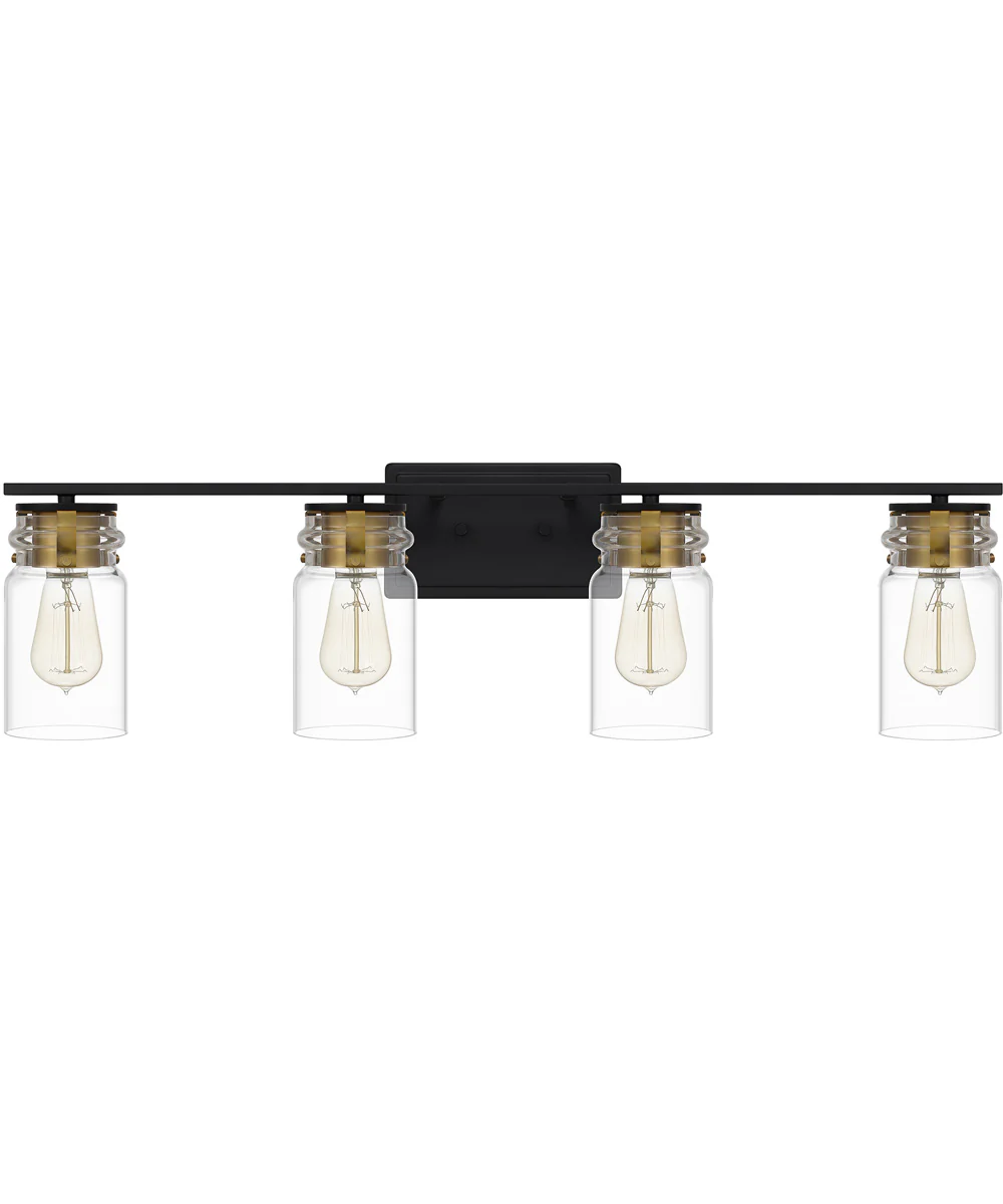 Keesey Extra Large 4-light Bath Light Matte Black - Image 3