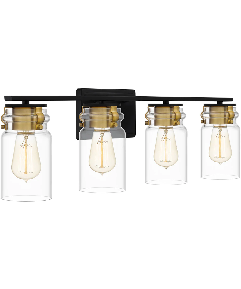 Keesey Extra Large 4-light Bath Light Matte Black - Image 4