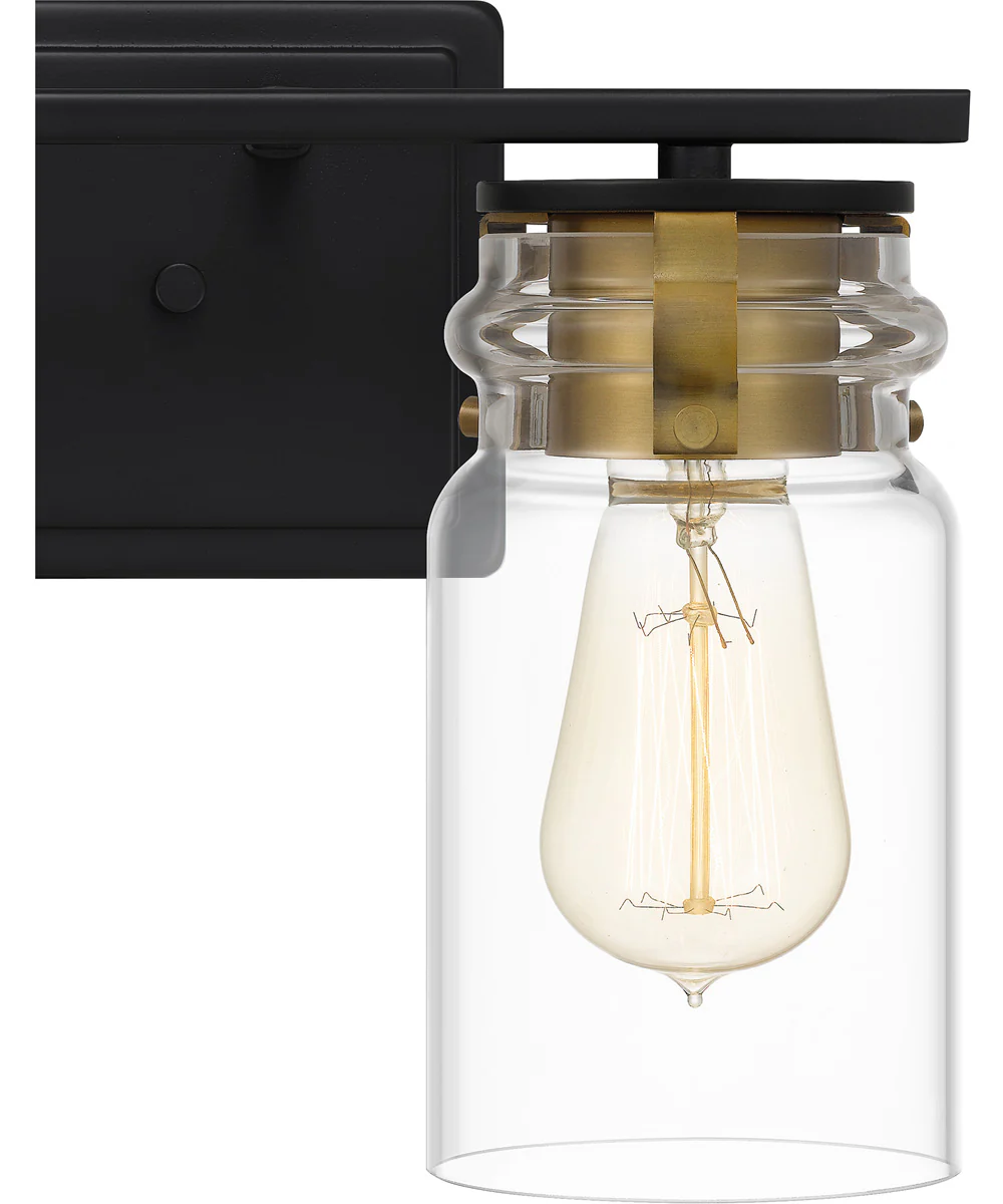 Keesey Medium 2-light Bath Light Matte Black - Image 6