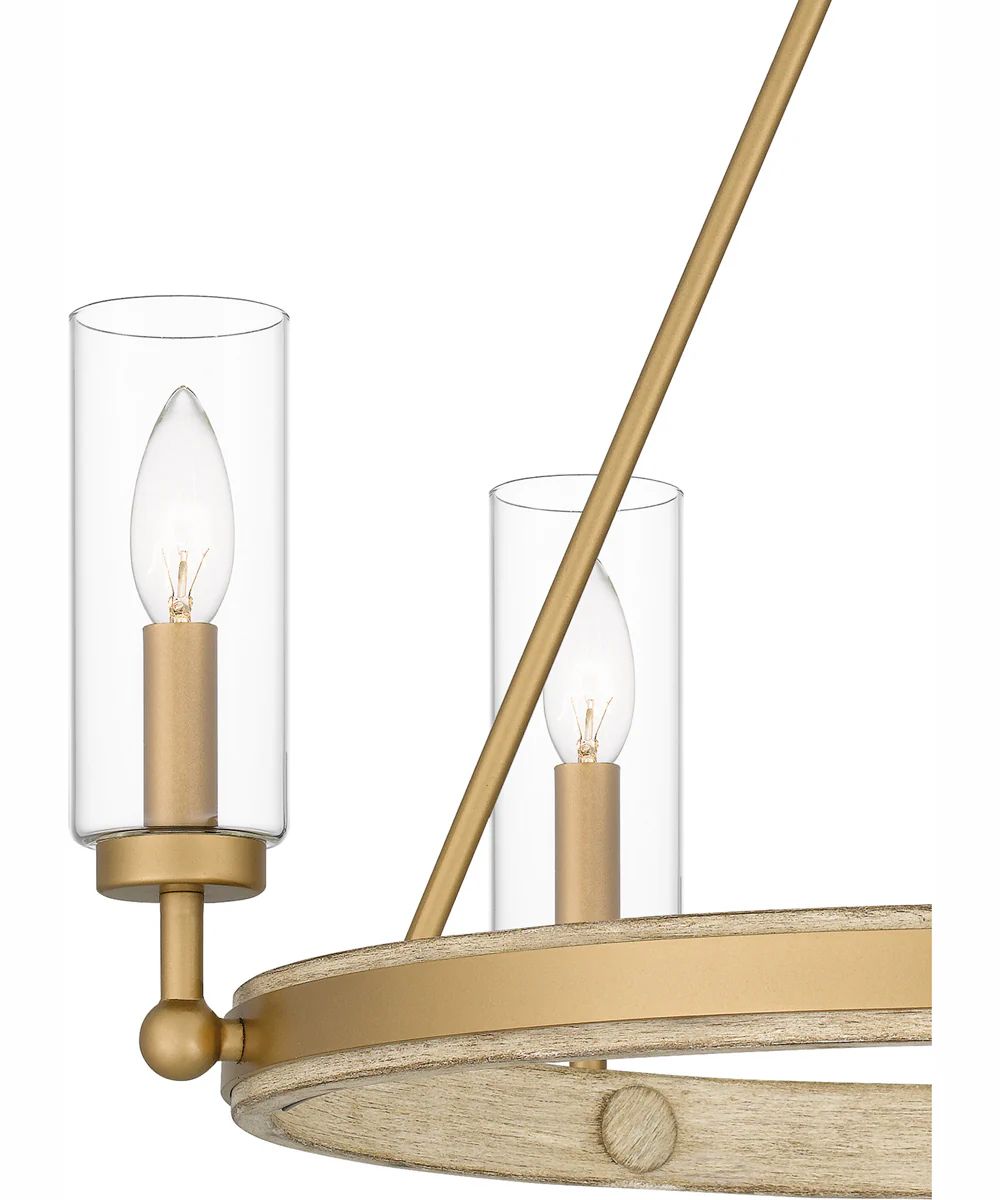 Kelleher 5-light Chandelier Nouveau Painted Weathered Brass - Image 6