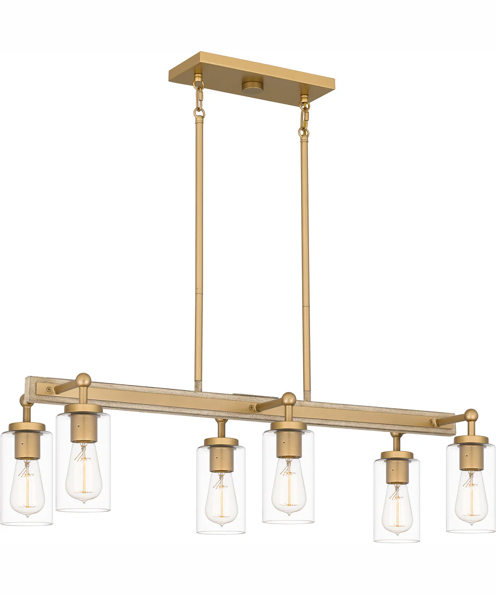 Kelleher Small 6-light Island Light Nouveau Painted Weathered Brass - Image 2