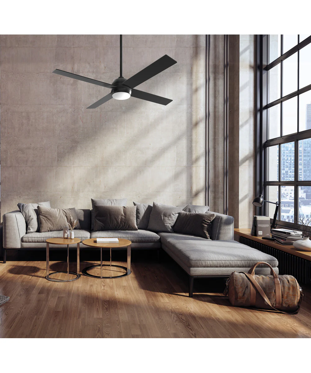 Kelsey 52" 4-blade Indoor Ceiling Fan 1-Light Fan Flat Black - Image 2