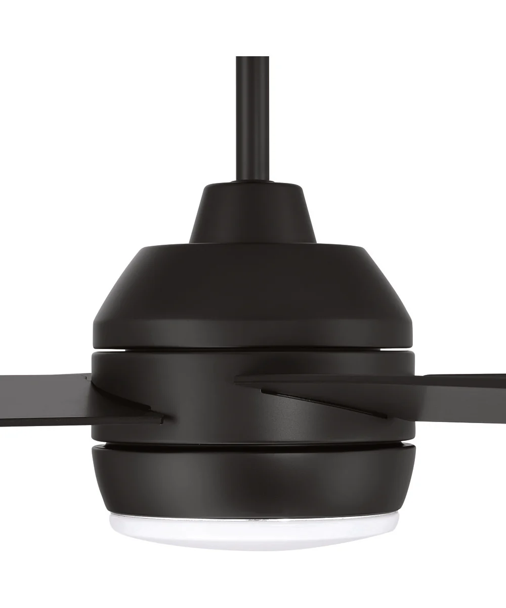 Kelsey 52" 4-blade Indoor Ceiling Fan 1-Light Fan Flat Black - Image 4