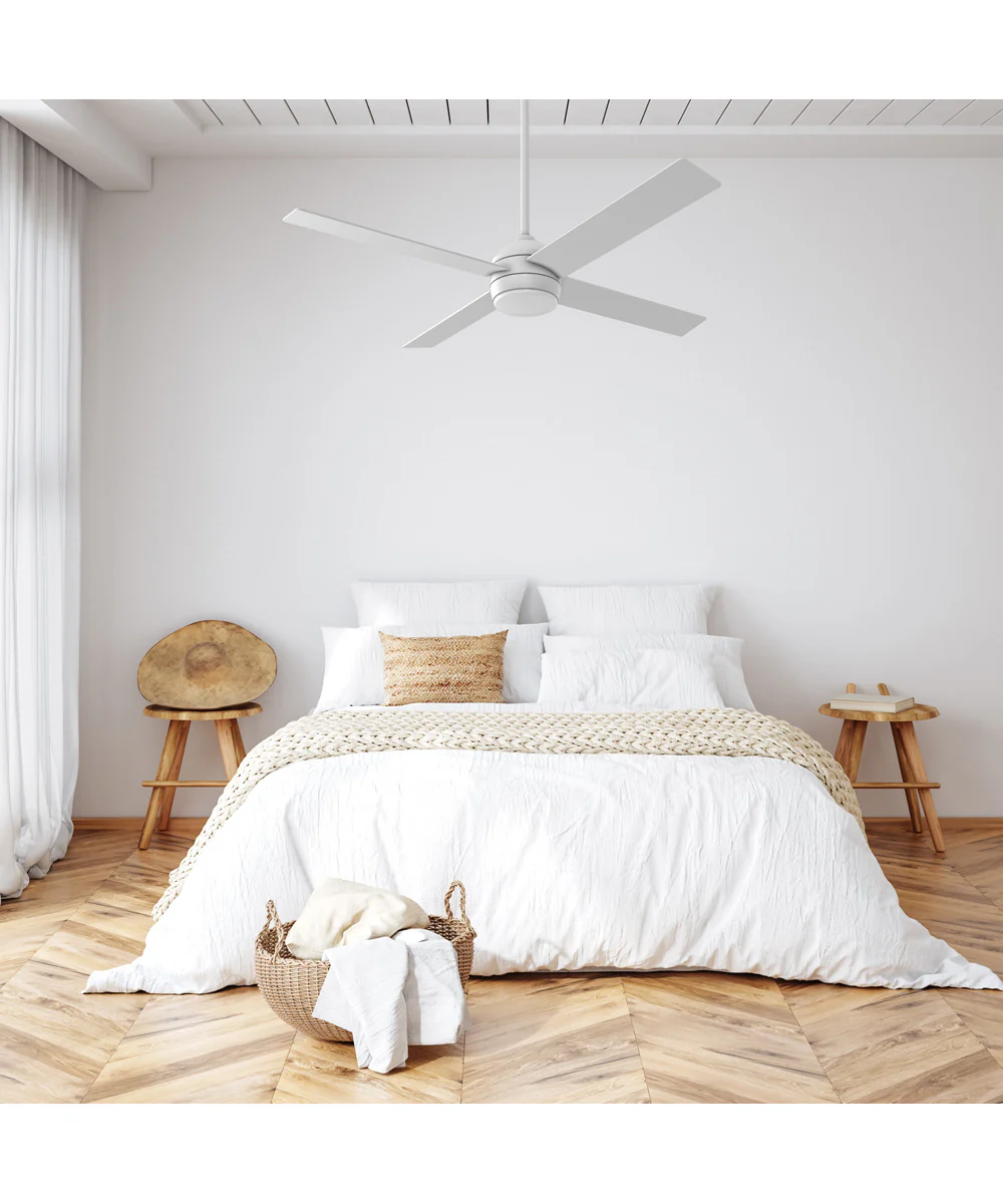 Kelsey 52" 4-blade Indoor Ceiling Fan 1-Light Fan White - Image 2