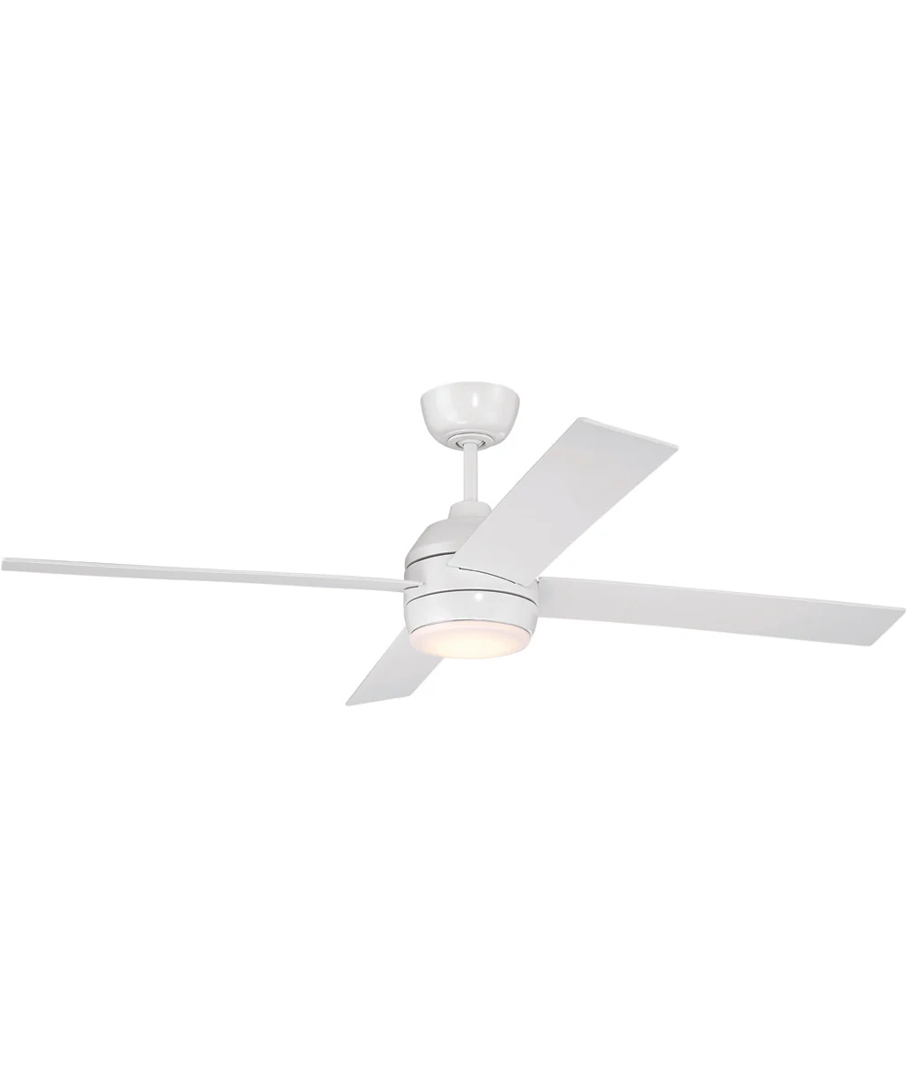 Kelsey 52" 4-blade Indoor Ceiling Fan 1-Light Fan White - Image 3