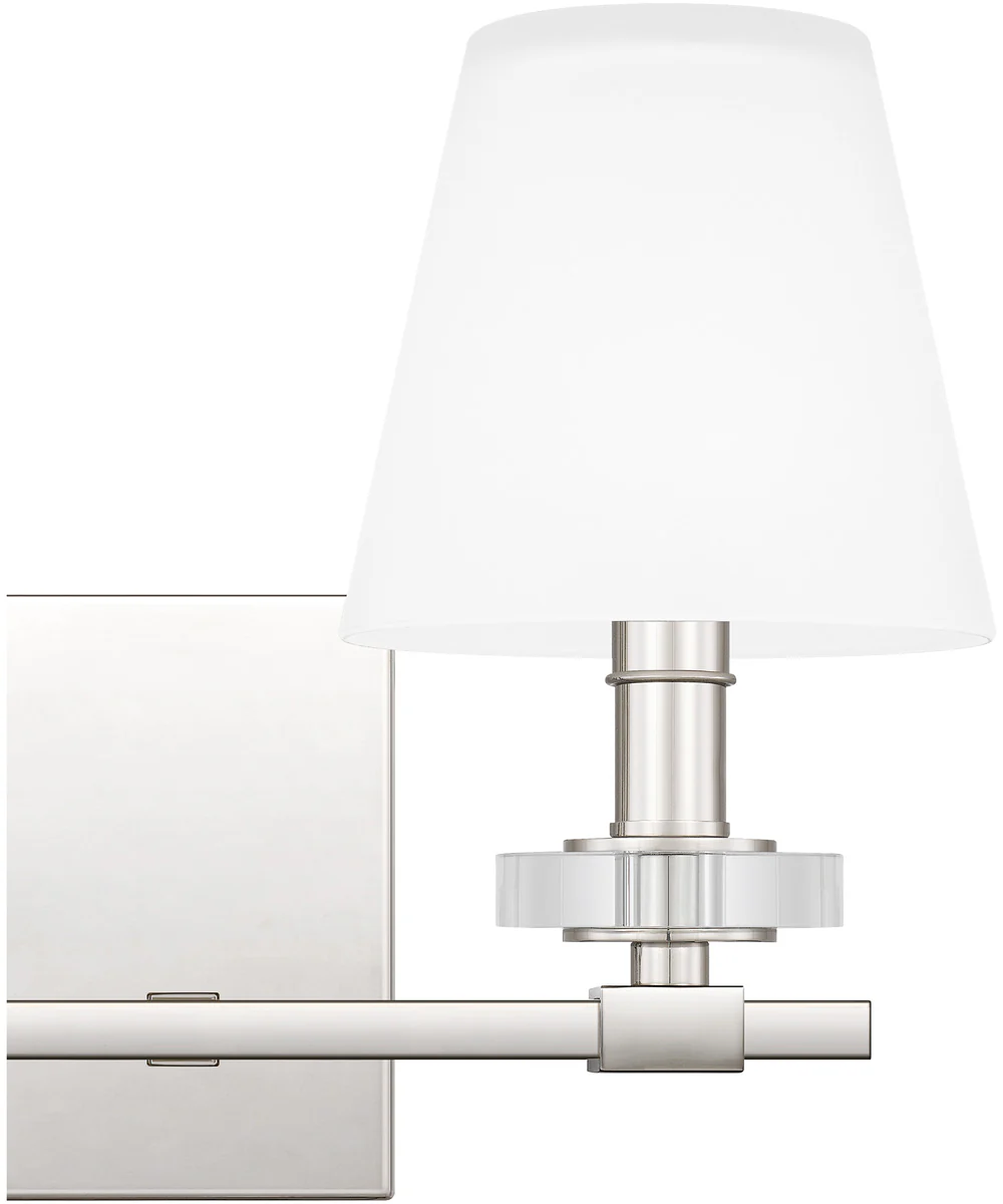 Kelsey Glen Medium 2-light Bath Light Polished Nickel - Image 6