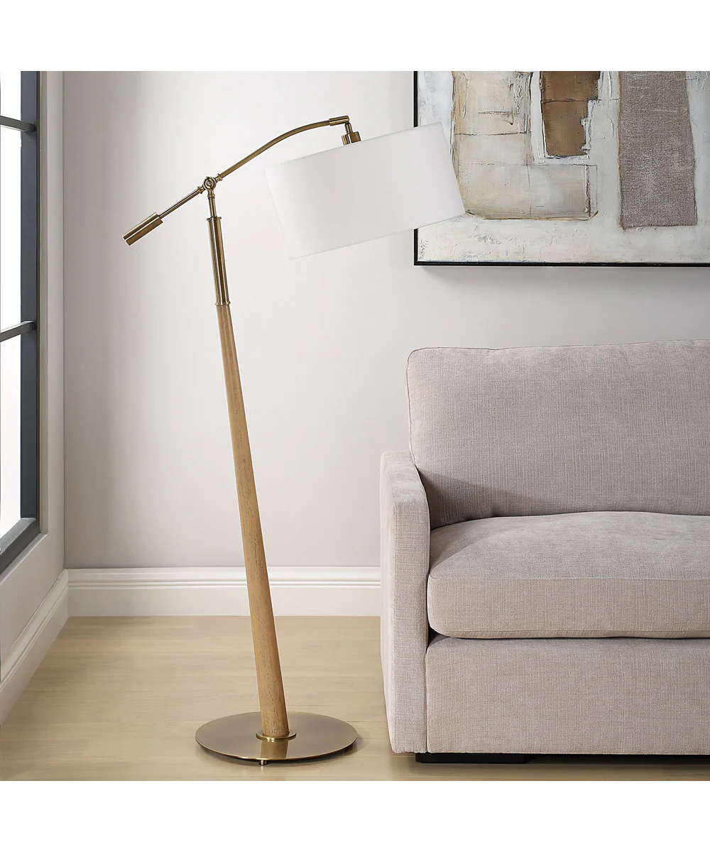 Kennett Wooden Floor Lamp - Image 3